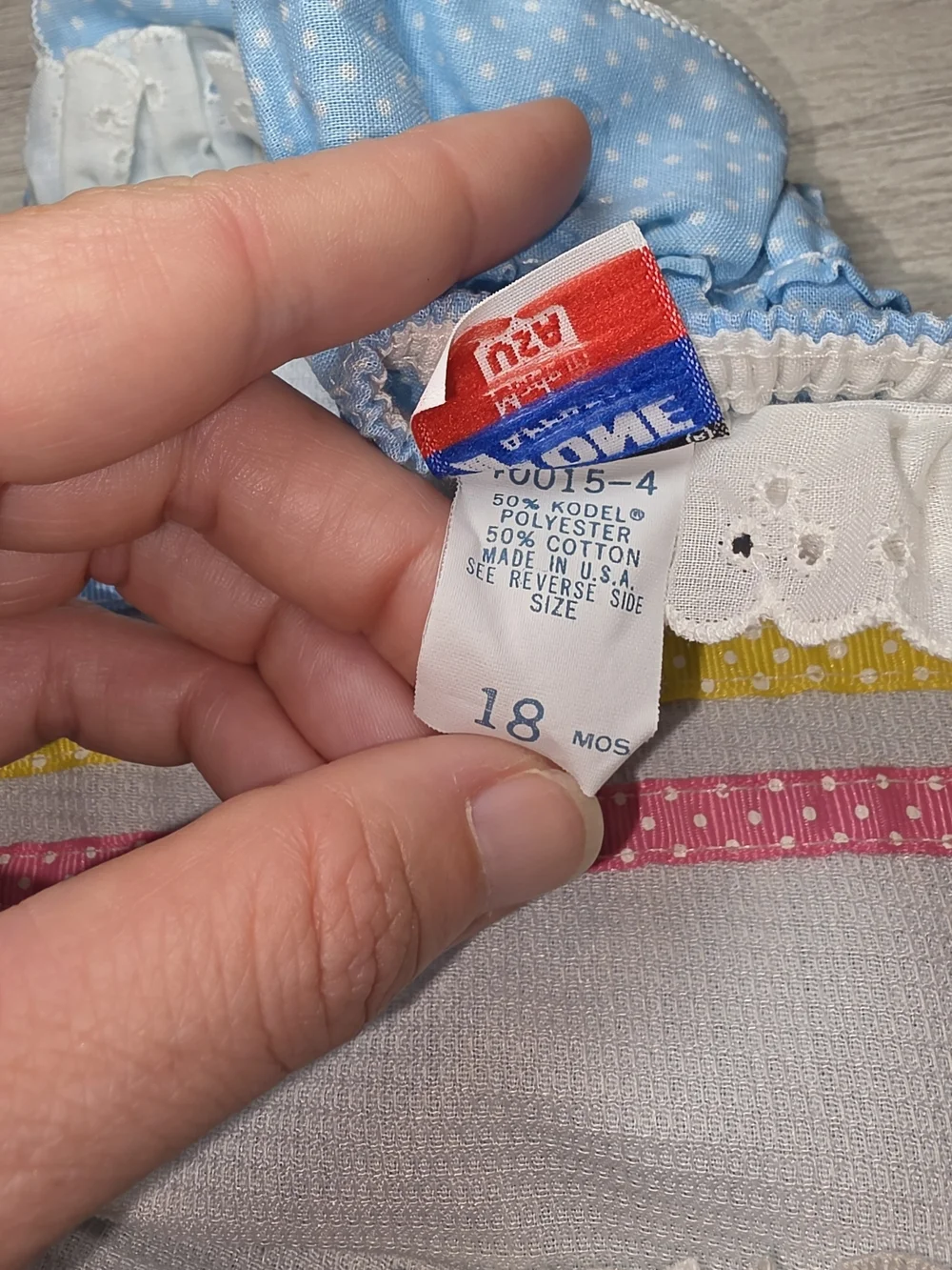 Vintage Stone Apparel Summer Romper Ruffle Butt Baby Girls Size 18 Months